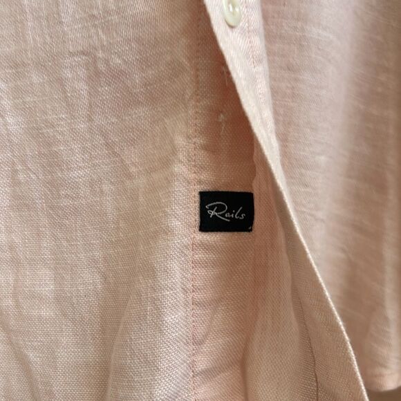 NWT Rails Wyatt Men’s Relaxed Fit Cotton Button Down Shirt in Ebi size XXL - Picture 8 of 12